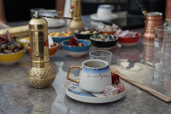 Atelier de café turc à Istanbul